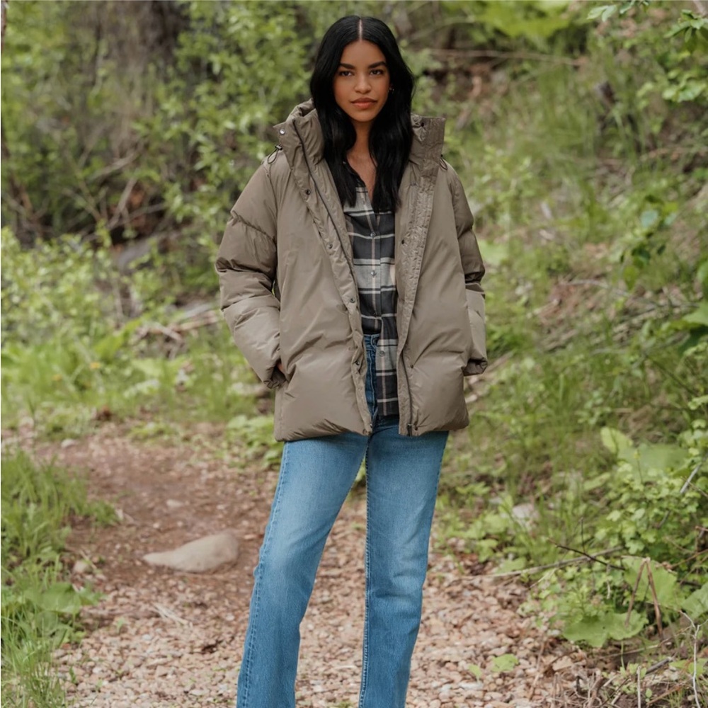 Jenni Kayne Taupe Puffer Jacket